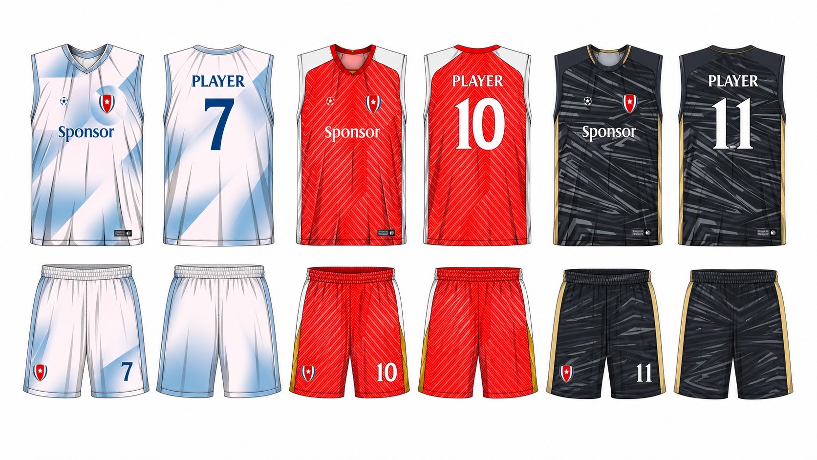 足球球衣设计 2 style 075 football jersey and shorts set