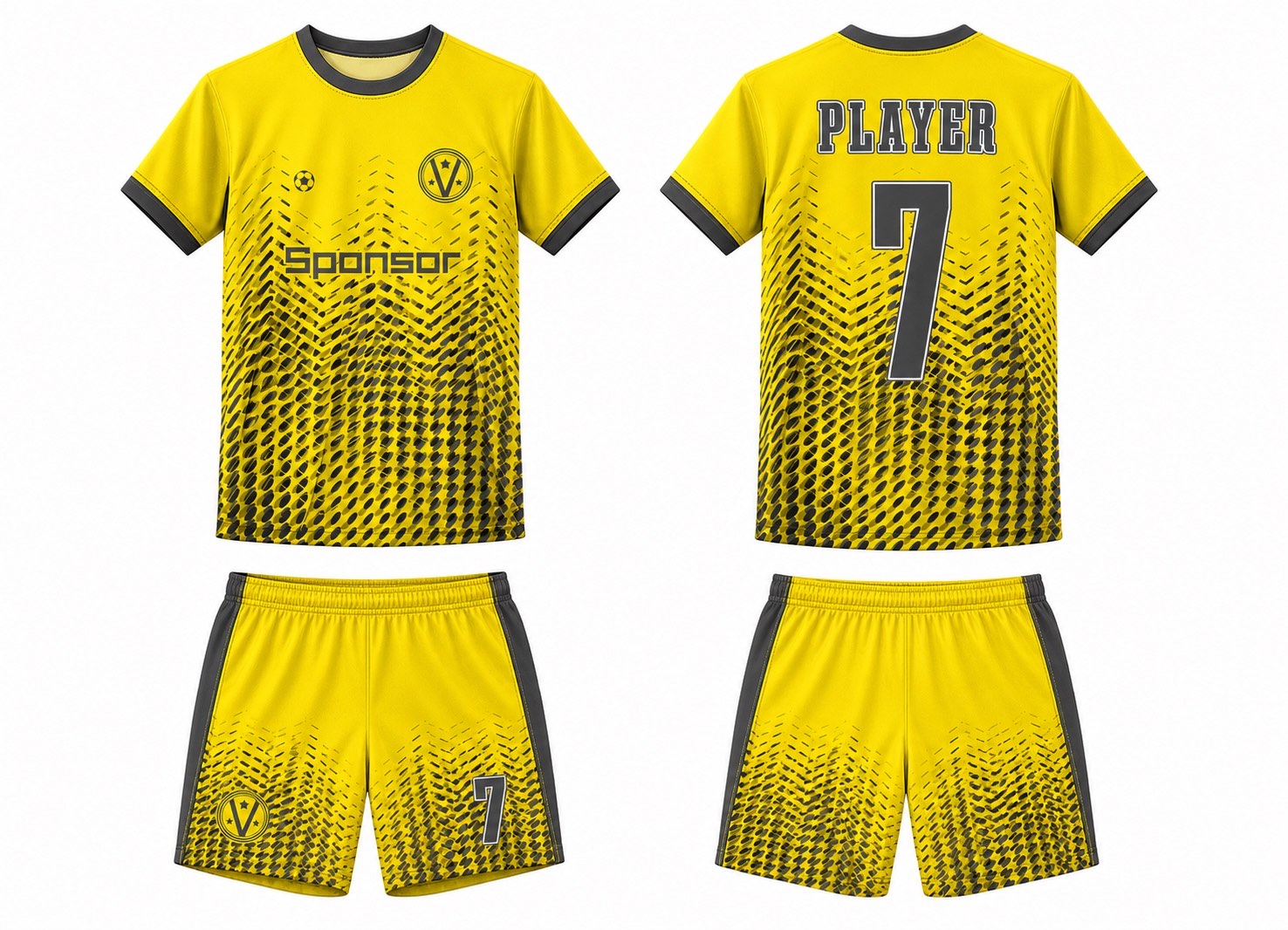 足球球衣设计 3 style 001 football jersey and shorts set