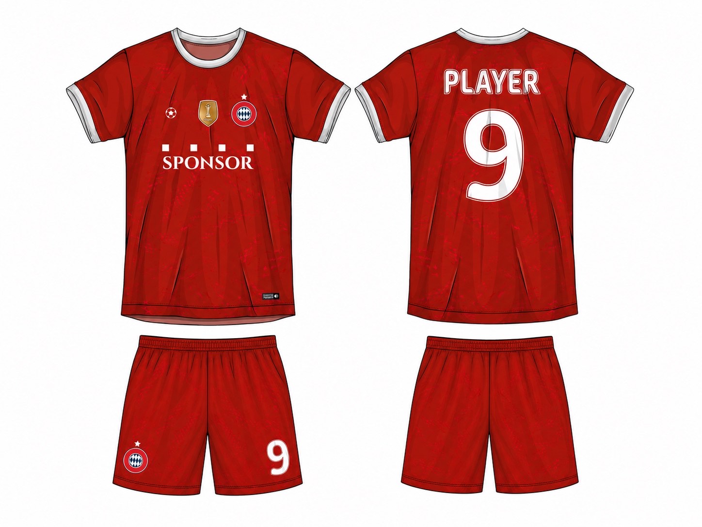 足球球衣设计 3 style 003 football jersey and shorts set