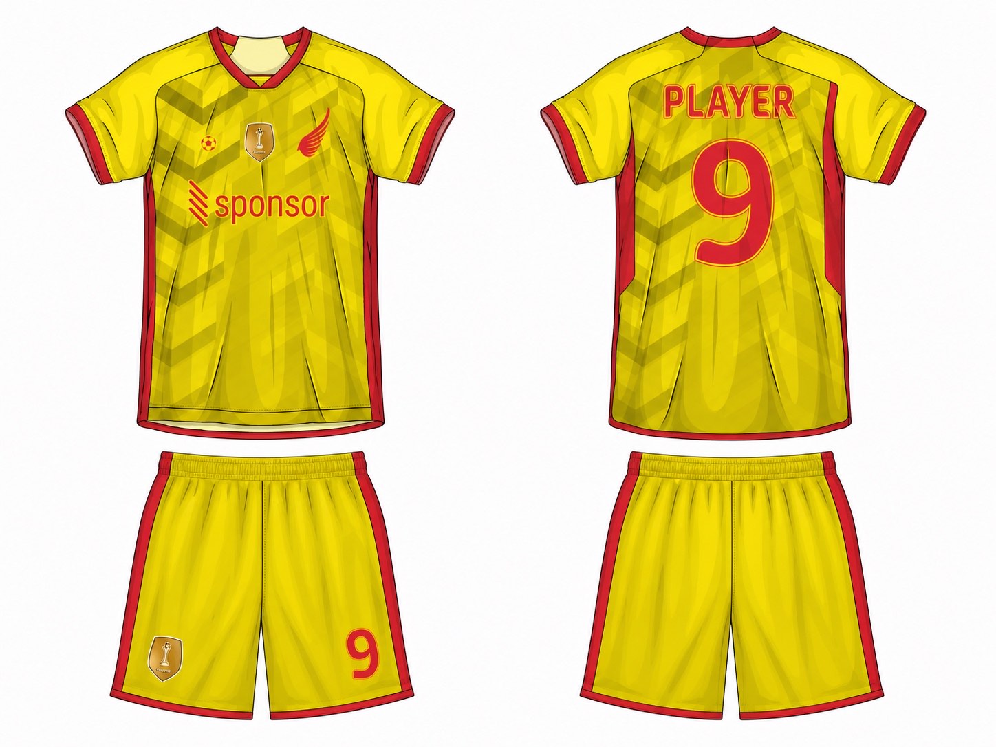 足球球衣设计 3 style 010 football jersey and shorts set