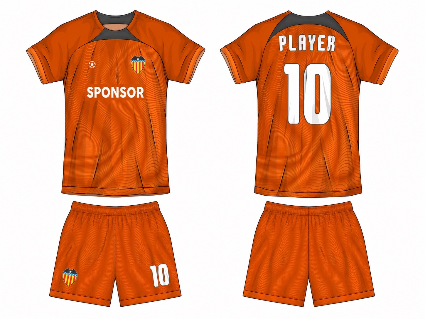足球球衣设计 3 style 016 football jersey and shorts set