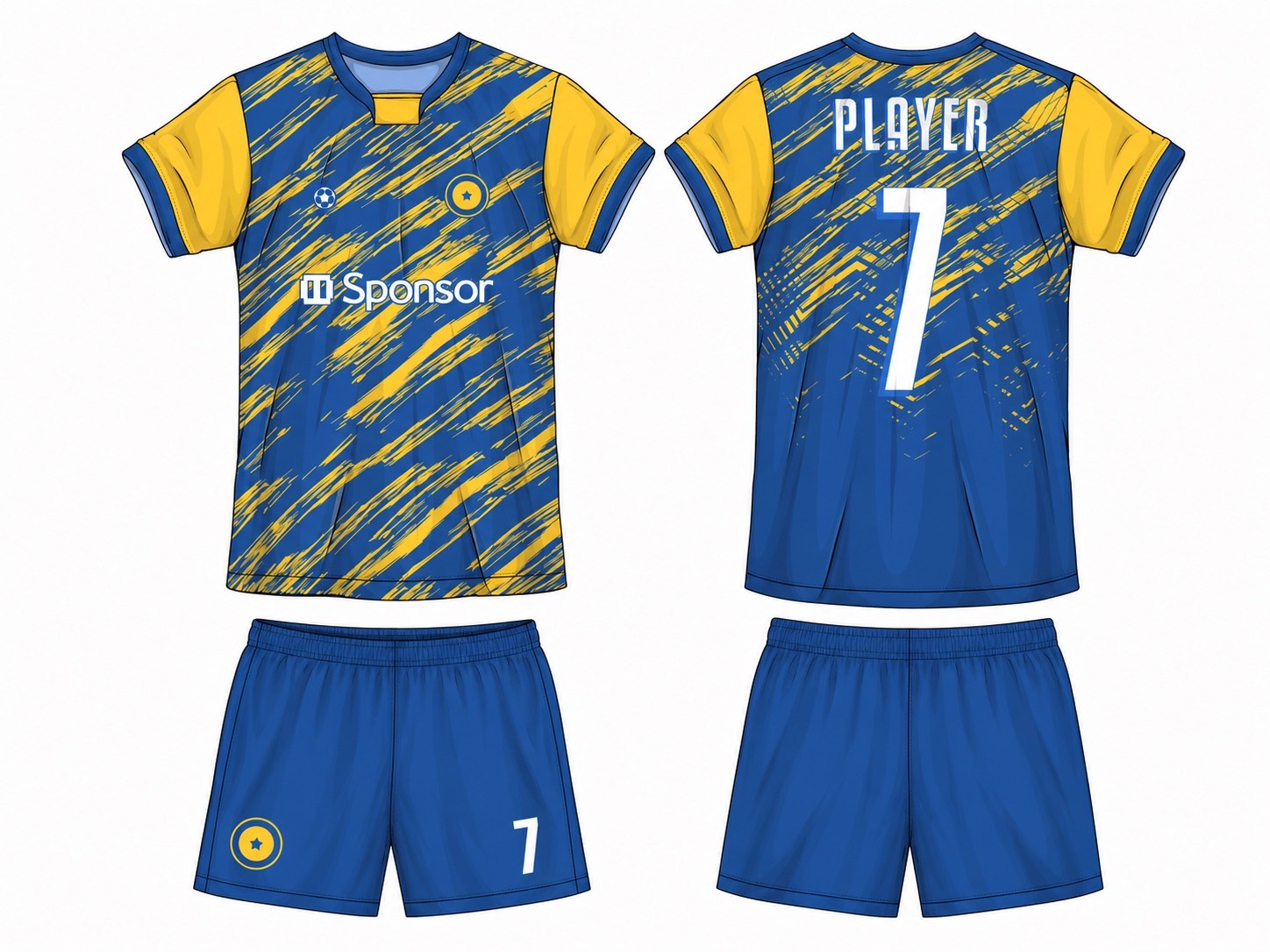 足球球衣设计 3 style 026 football jersey and shorts set