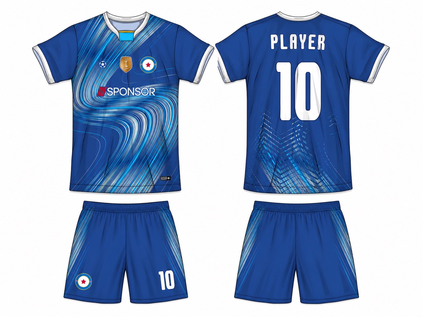 足球球衣设计 3 style 032 football jersey and shorts set