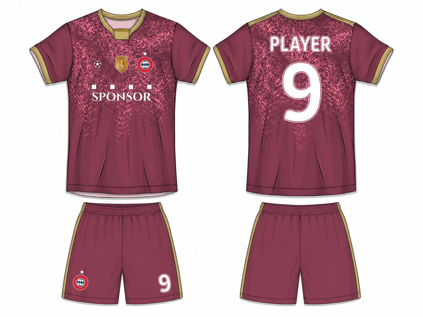 足球球衣设计 3 style 034 football jersey and shorts set