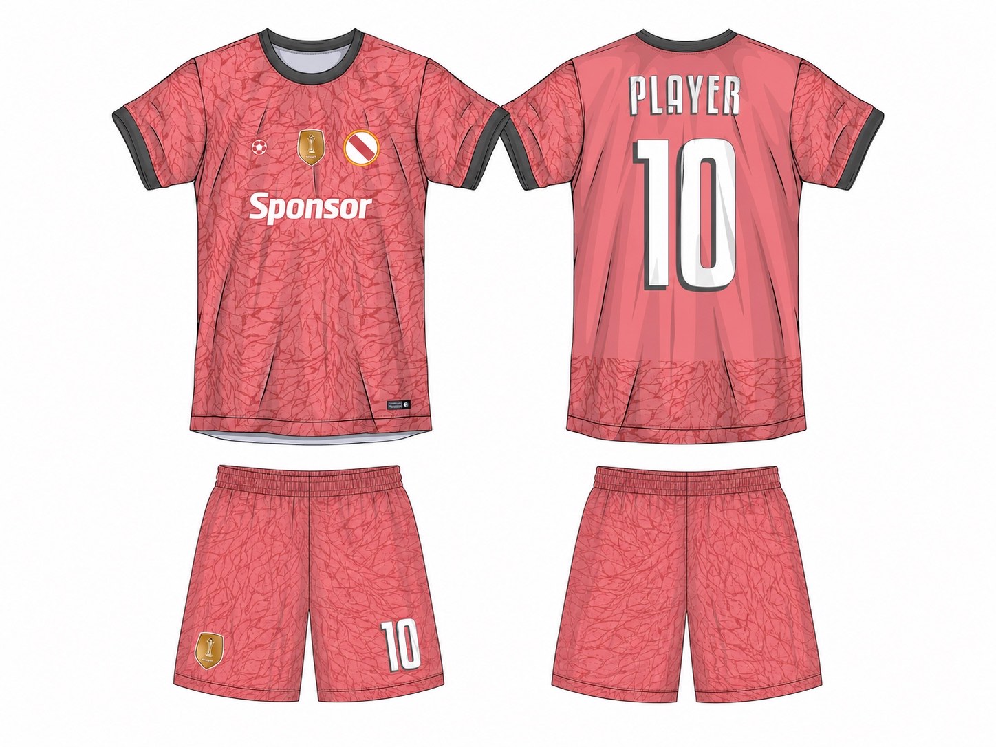 足球球衣设计 3 style 049 football jersey and shorts set