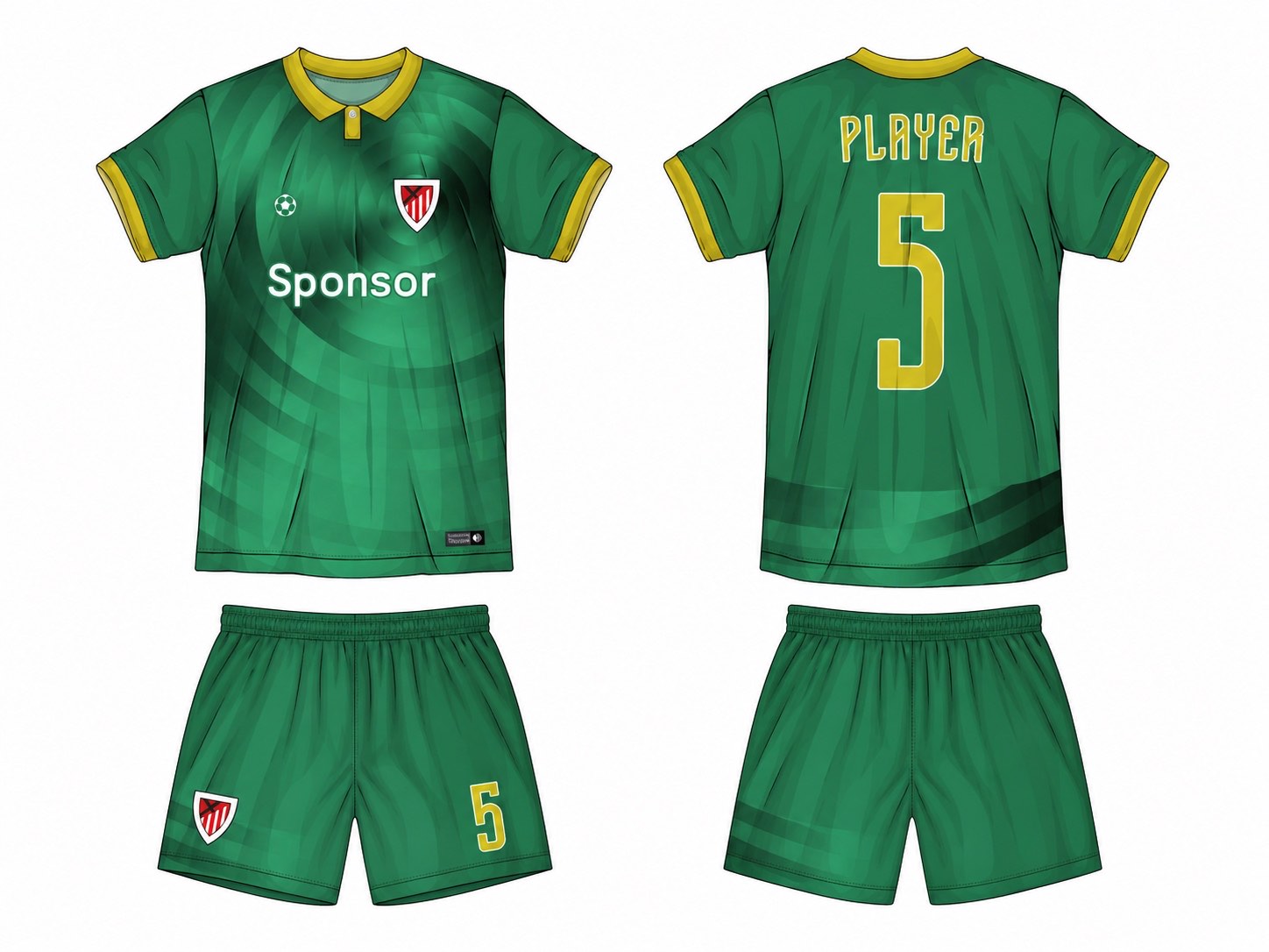 足球球衣设计 3 style 058 football jersey and shorts set