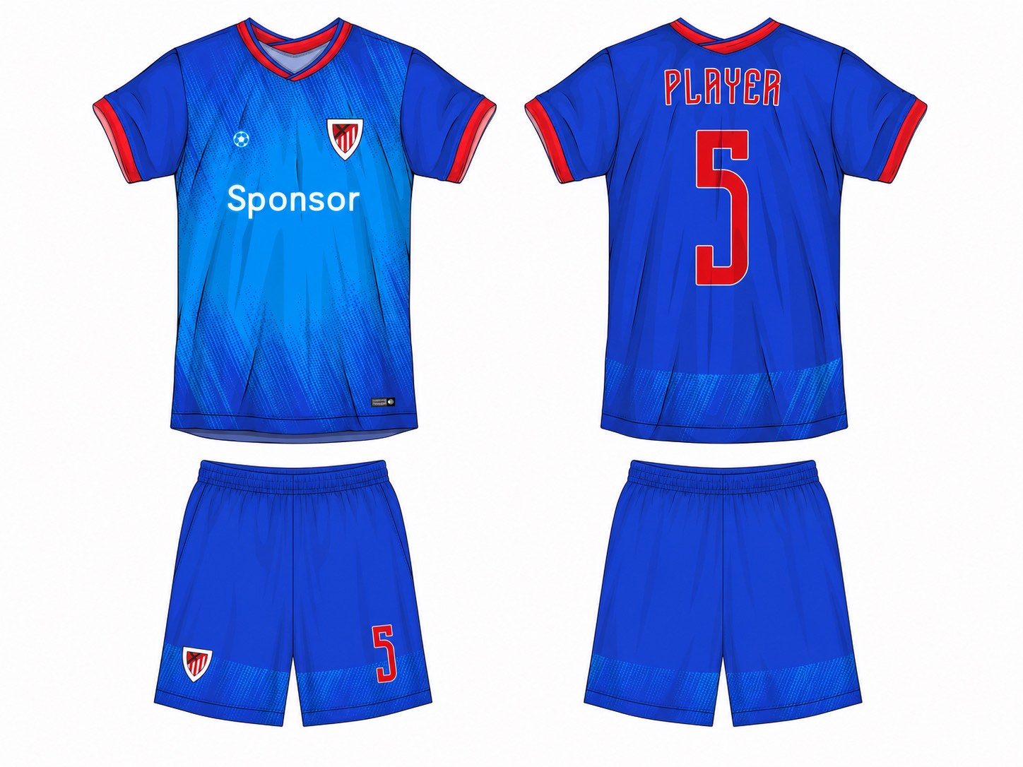 足球球衣设计 3 style 059 football jersey and shorts set