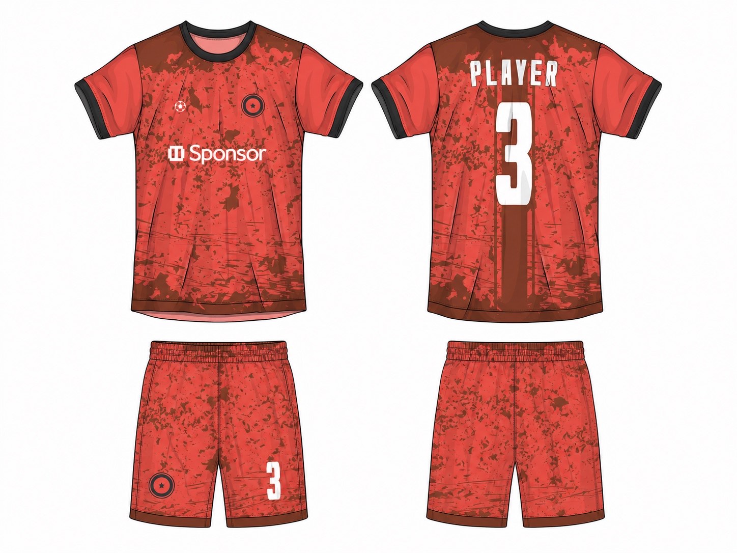 足球球衣设计 3 style 060 football jersey and shorts set