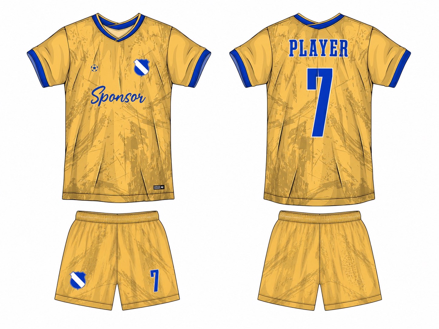 足球球衣设计 3 style 063 football jersey and shorts set