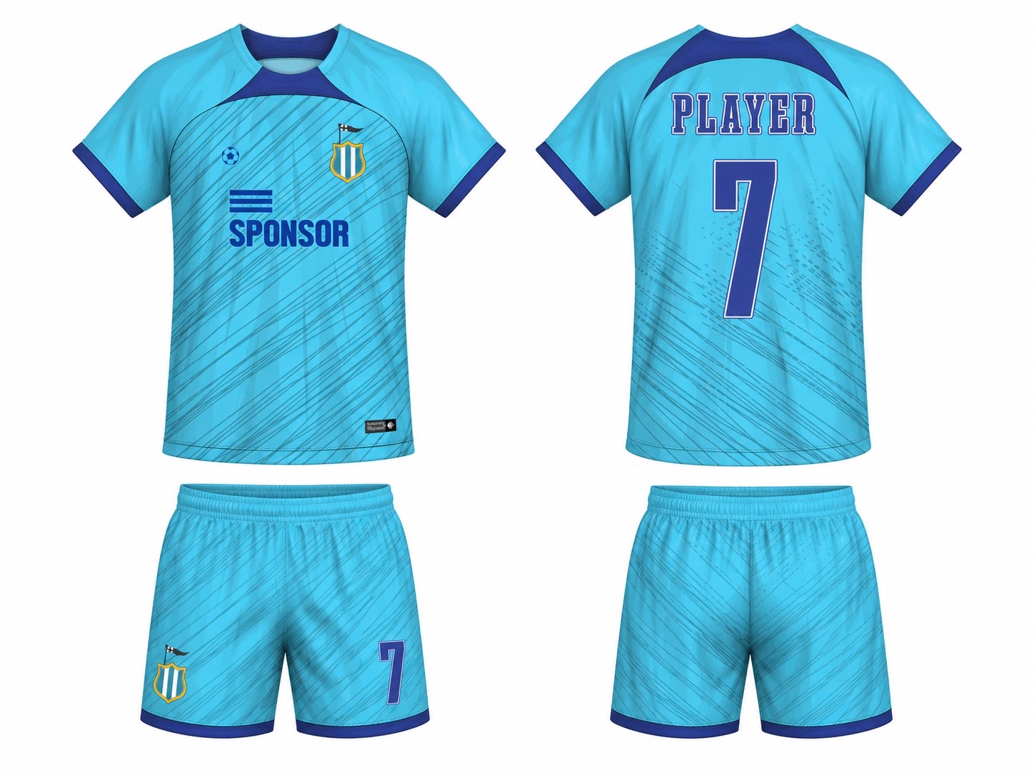 足球球衣设计 3 style 066 football jersey and shorts set