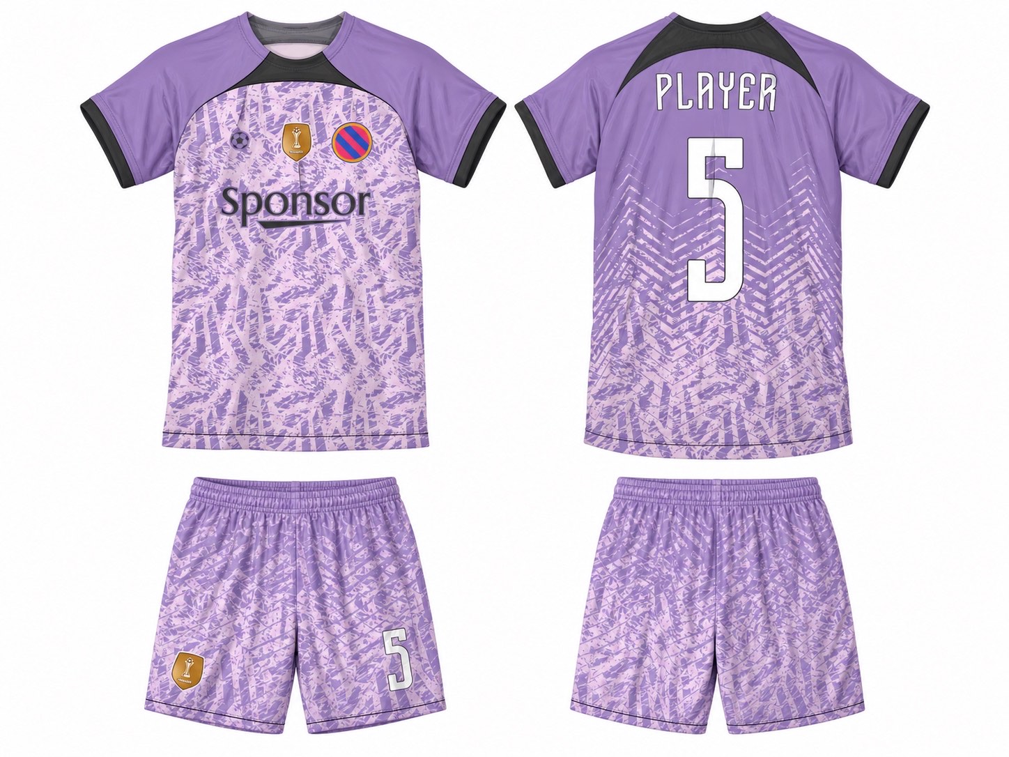 足球球衣设计 3 style 077 football jersey and shorts set