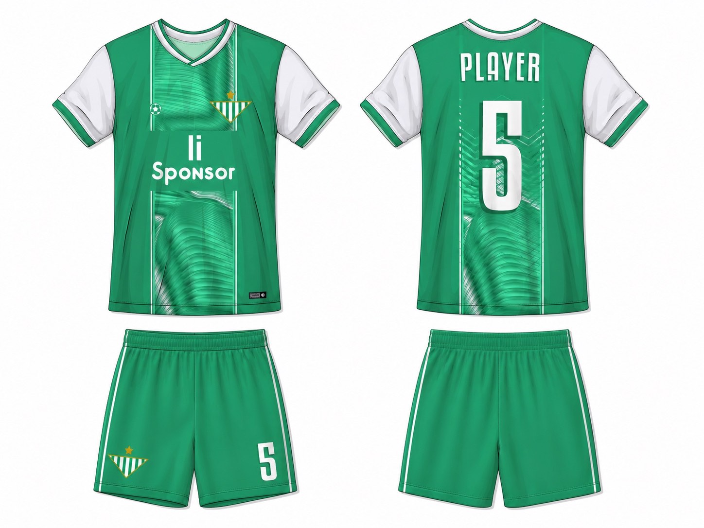 足球球衣设计 3 style 079 football jersey and shorts set