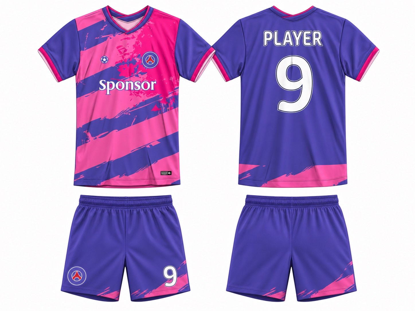 足球球衣设计 3 style 081 football jersey and shorts set