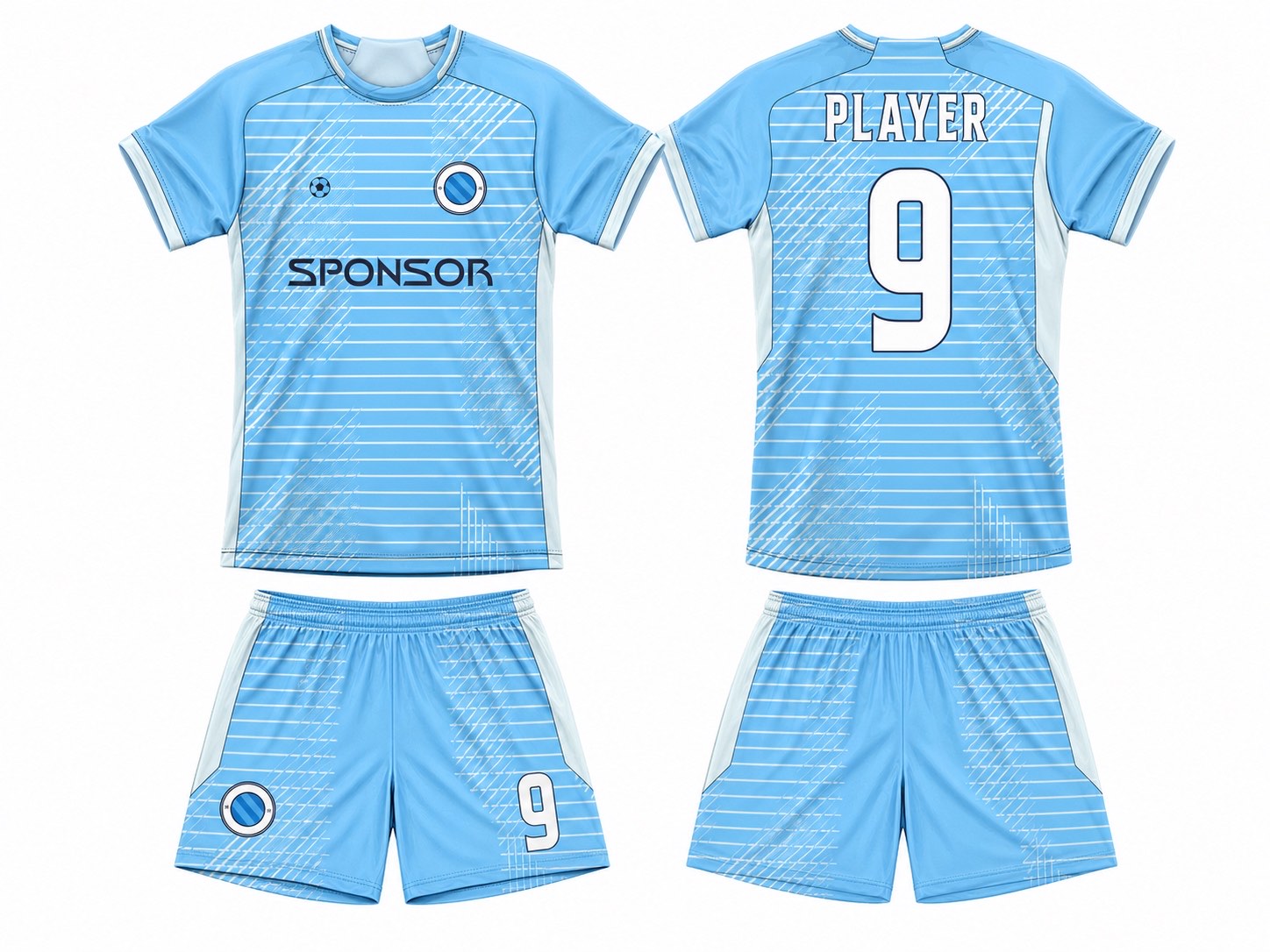 足球球衣设计 3 style 082 football jersey and shorts set