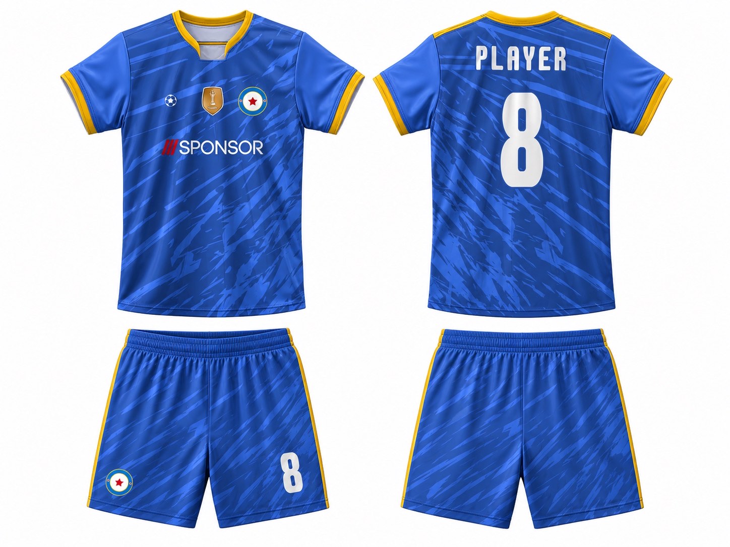 足球球衣设计 3 style 084 football jersey and shorts set