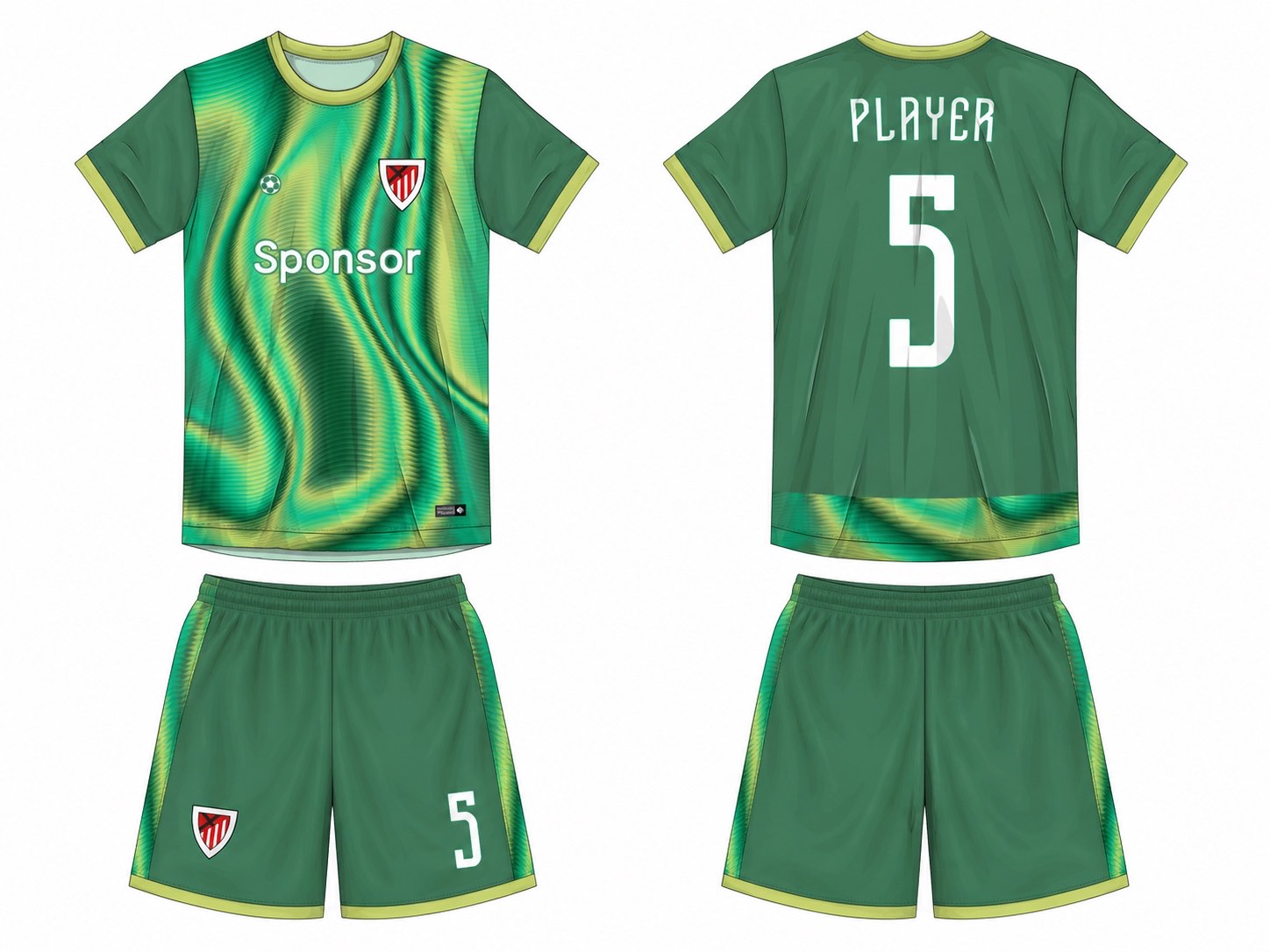 足球球衣设计 3 style 087 football jersey and shorts set