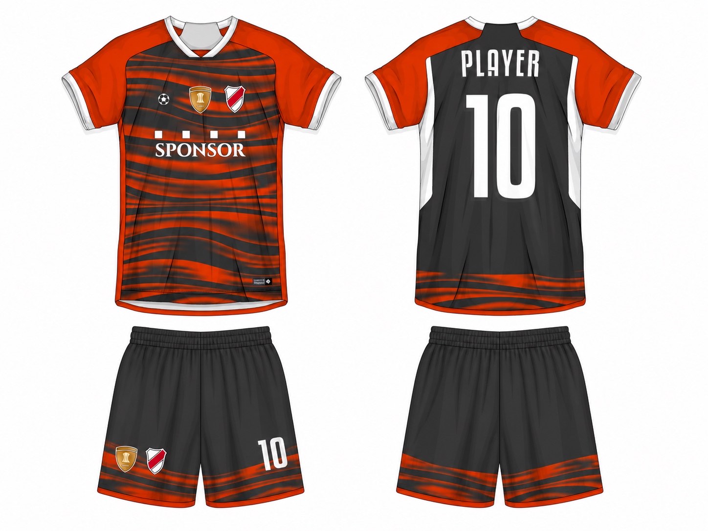足球球衣设计 3 style 091 football jersey and shorts set