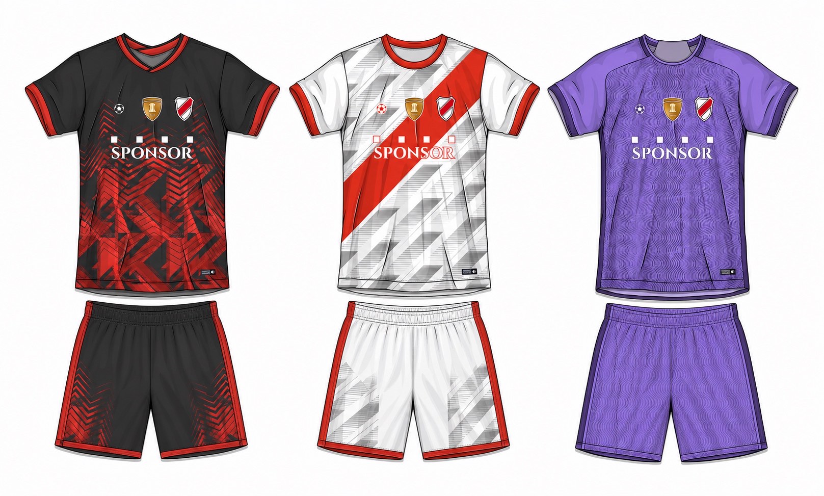 足球球衣设计 4 style 001 football jersey and shorts set