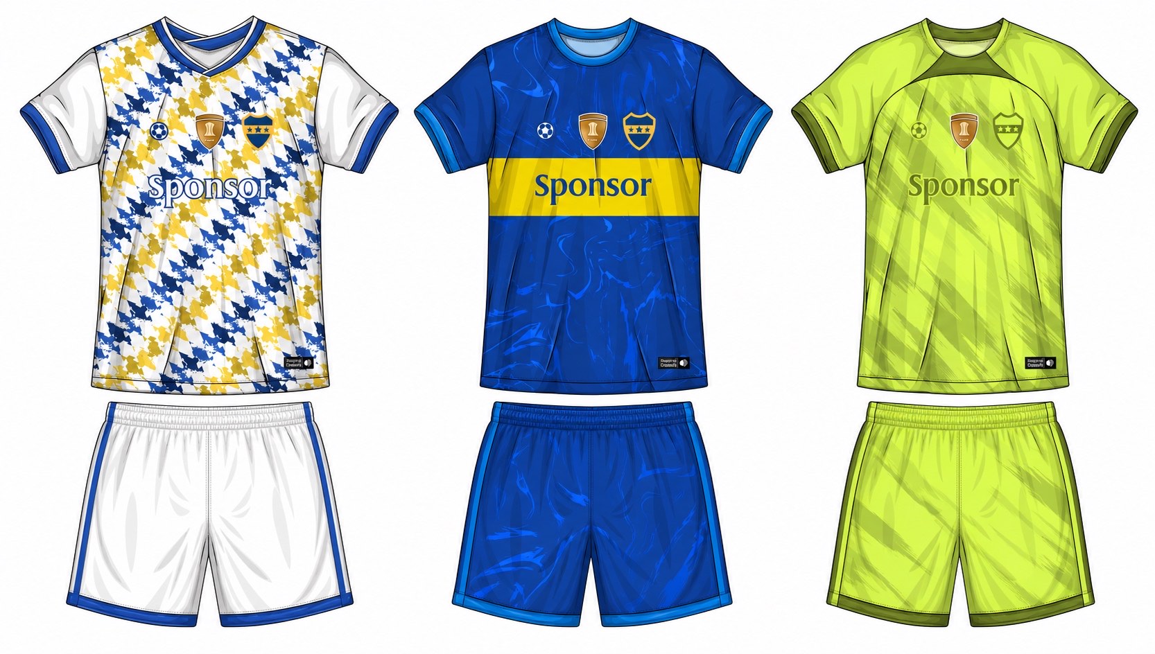 足球球衣设计 4 style 002 football jersey and shorts set