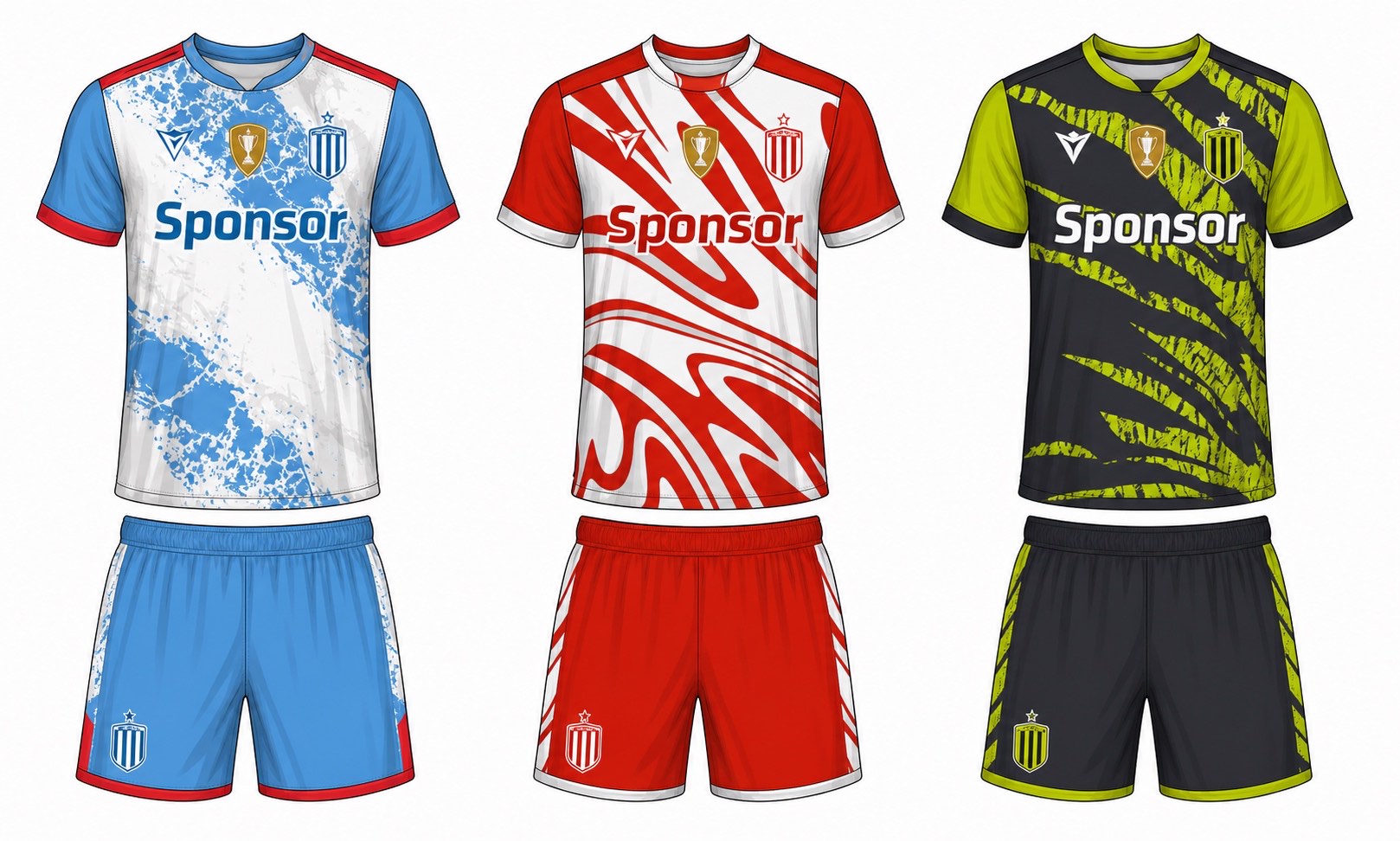 足球球衣设计 4 style 009 football jersey and shorts set