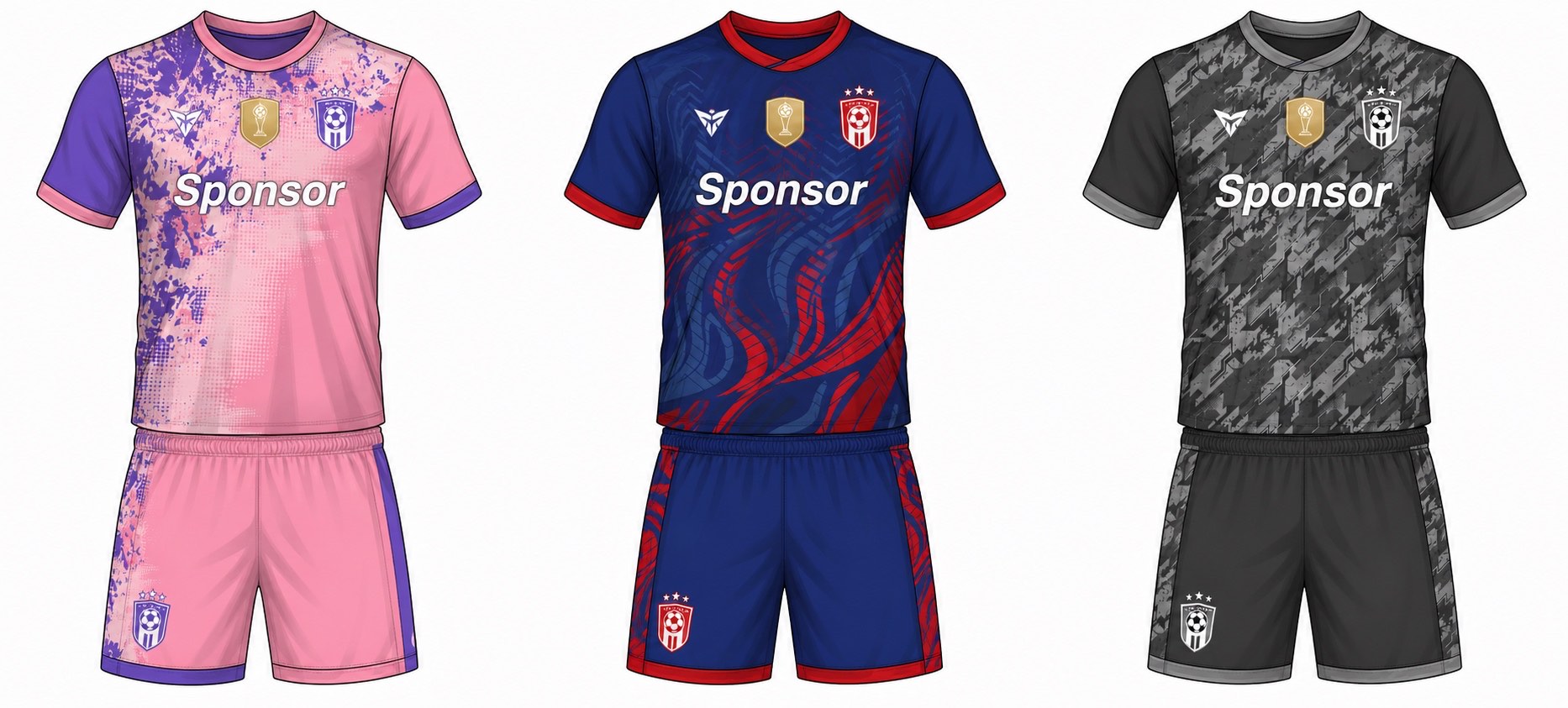 足球球衣设计 4 style 017 football jersey and shorts set