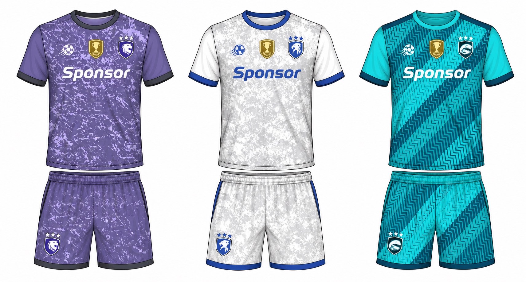 足球球衣设计 4 style 020 football jersey and shorts set