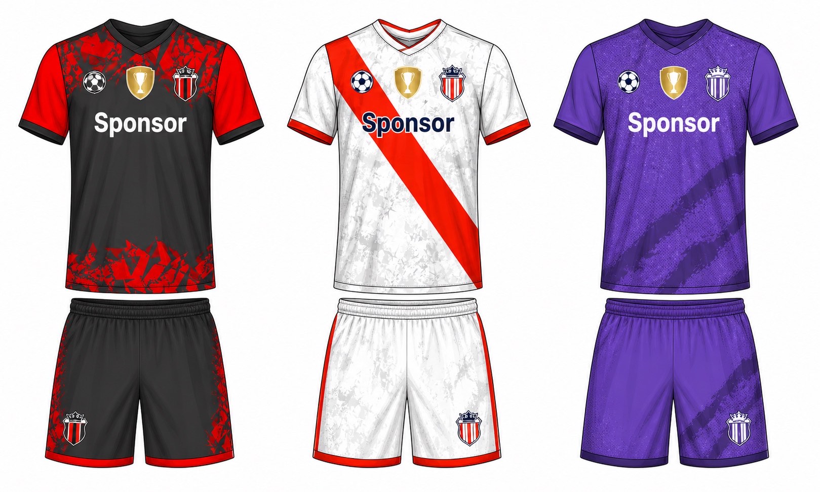 足球球衣设计 4 style 021 football jersey and shorts set