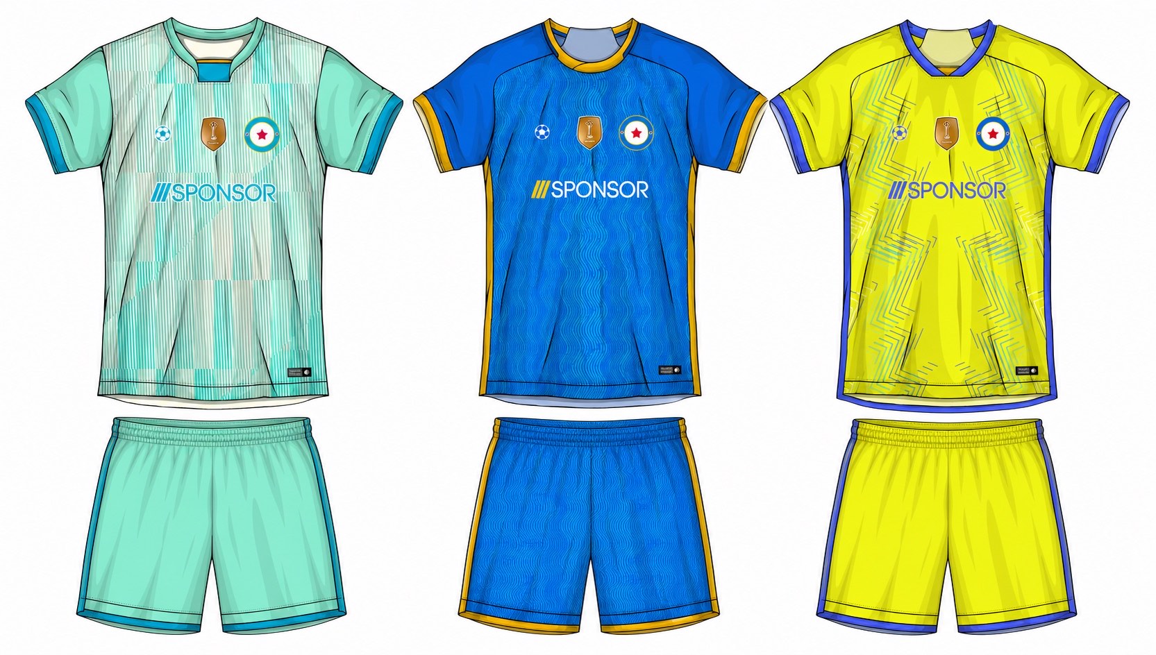 足球球衣设计 4 style 024 football jersey and shorts set
