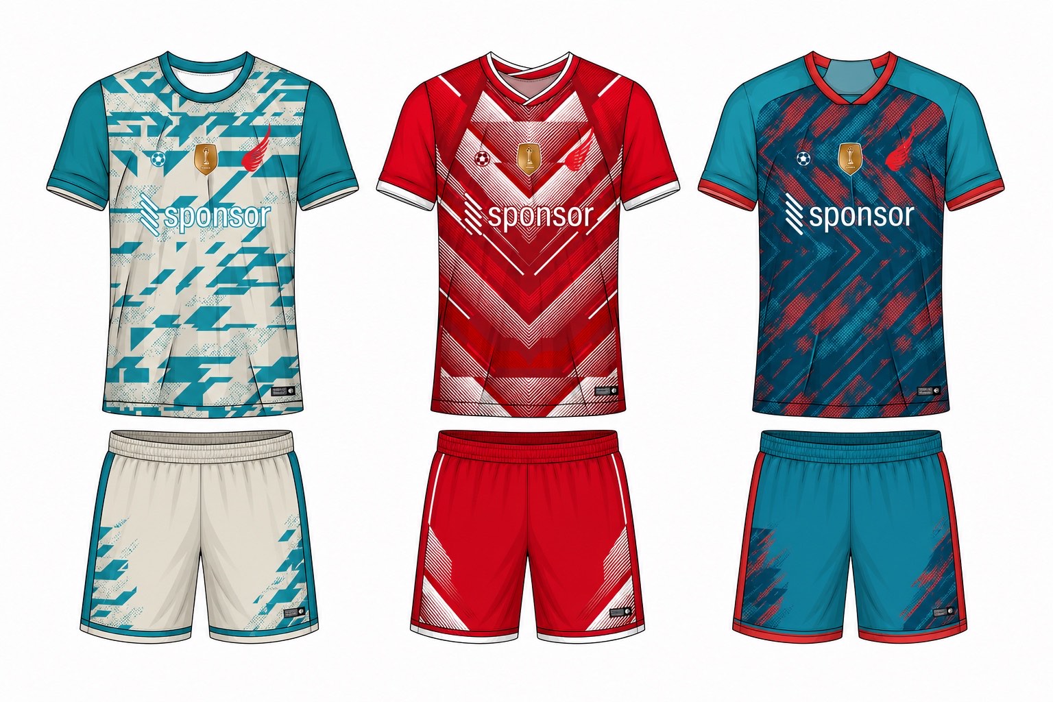 足球球衣设计 4 style 025 football jersey and shorts set