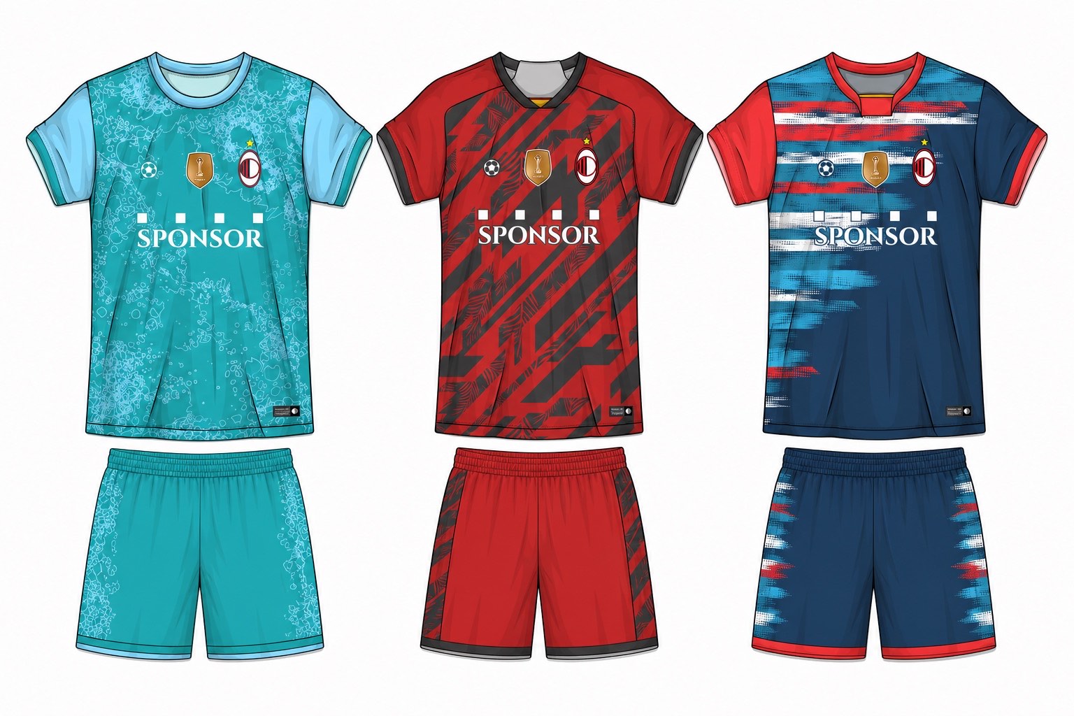 足球球衣设计 4 style 028 football jersey and shorts set
