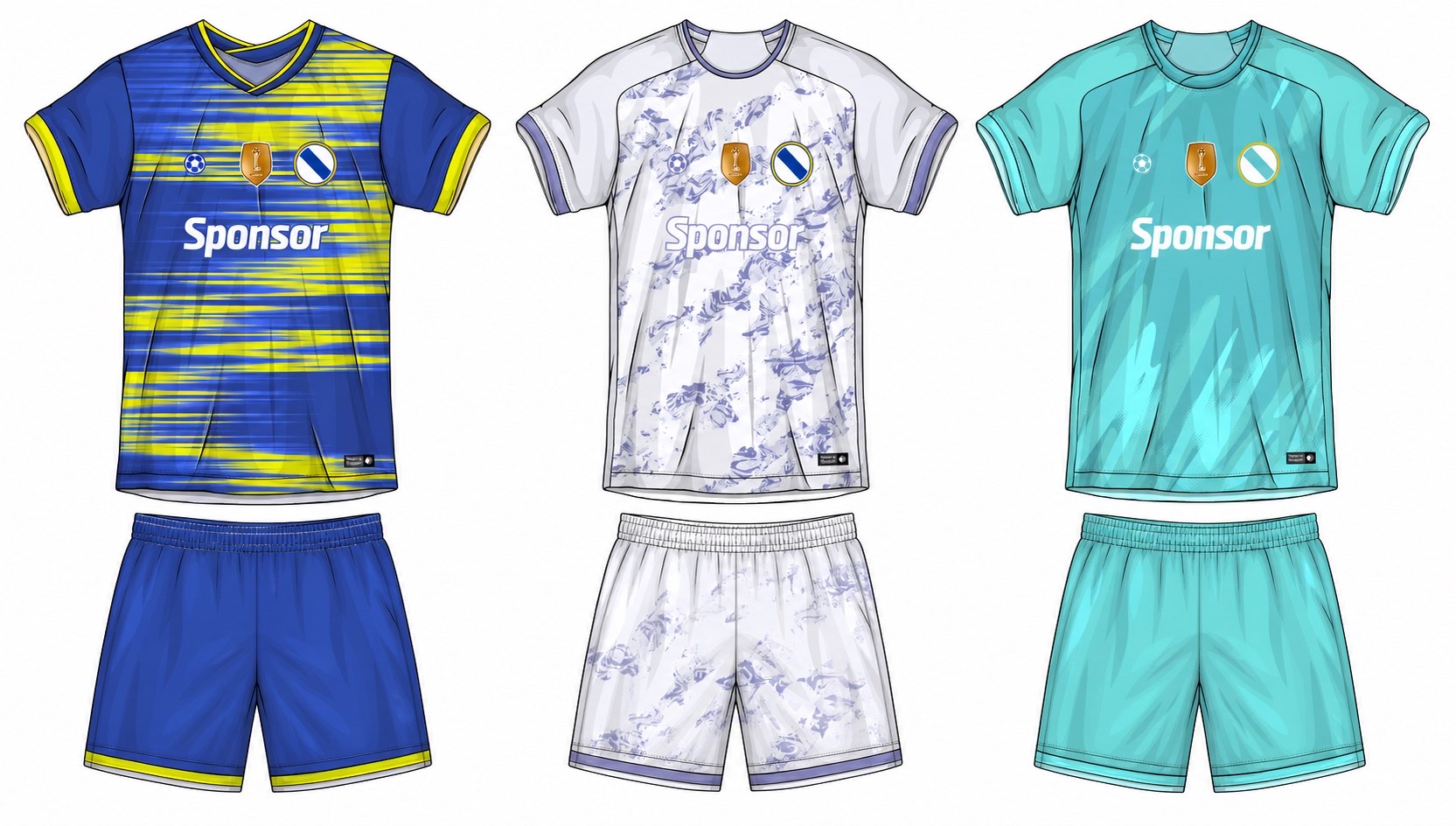 足球球衣设计 4 style 031 football jersey and shorts set