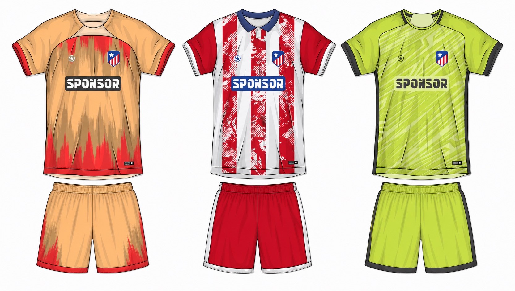 足球球衣设计 4 style 033 football jersey and shorts set