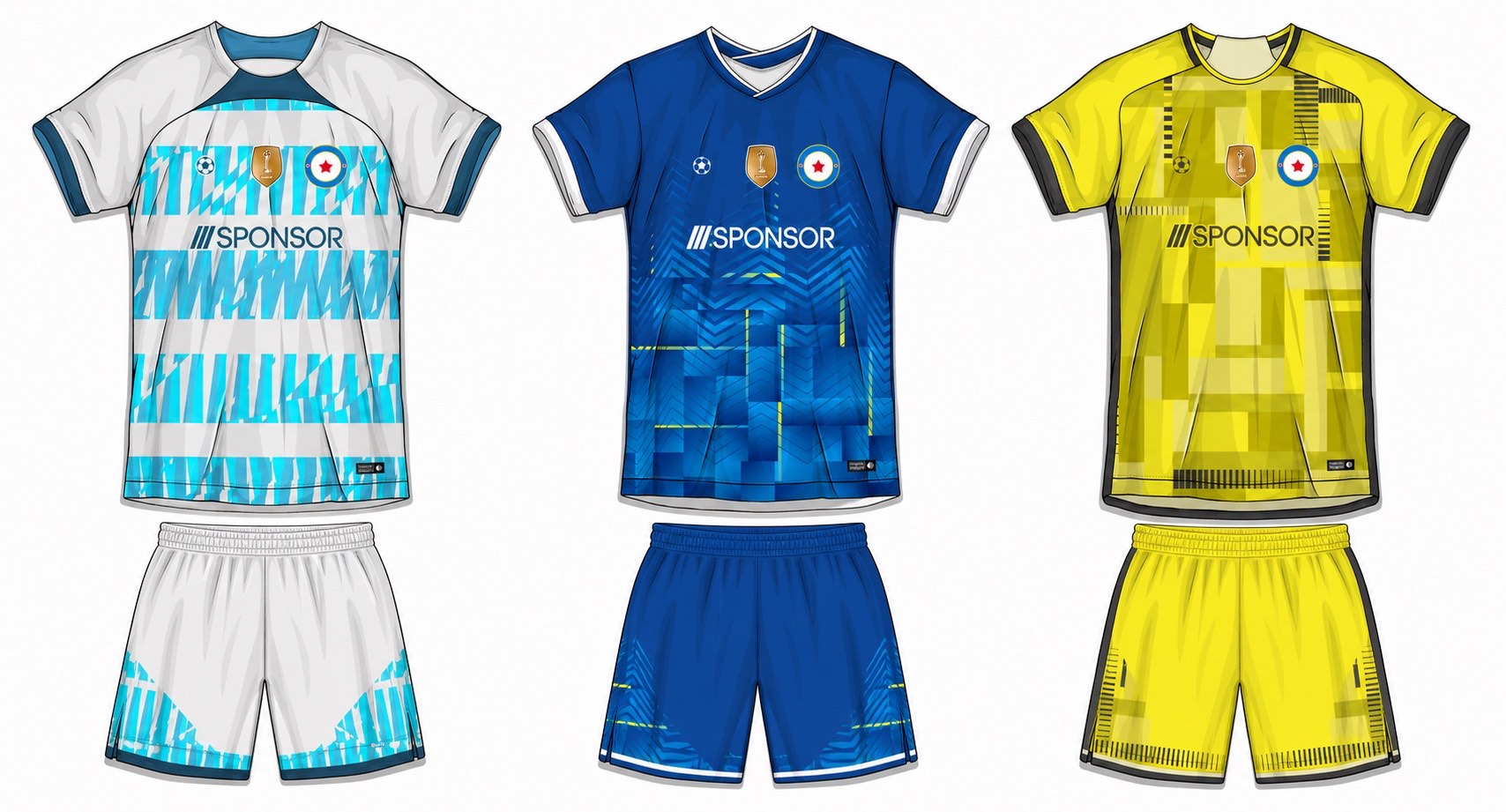足球球衣设计 4 style 034 football jersey and shorts set