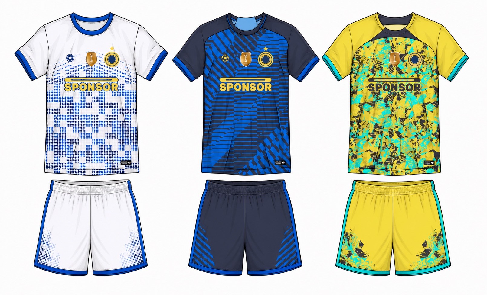 足球球衣设计 4 style 036 football jersey and shorts set