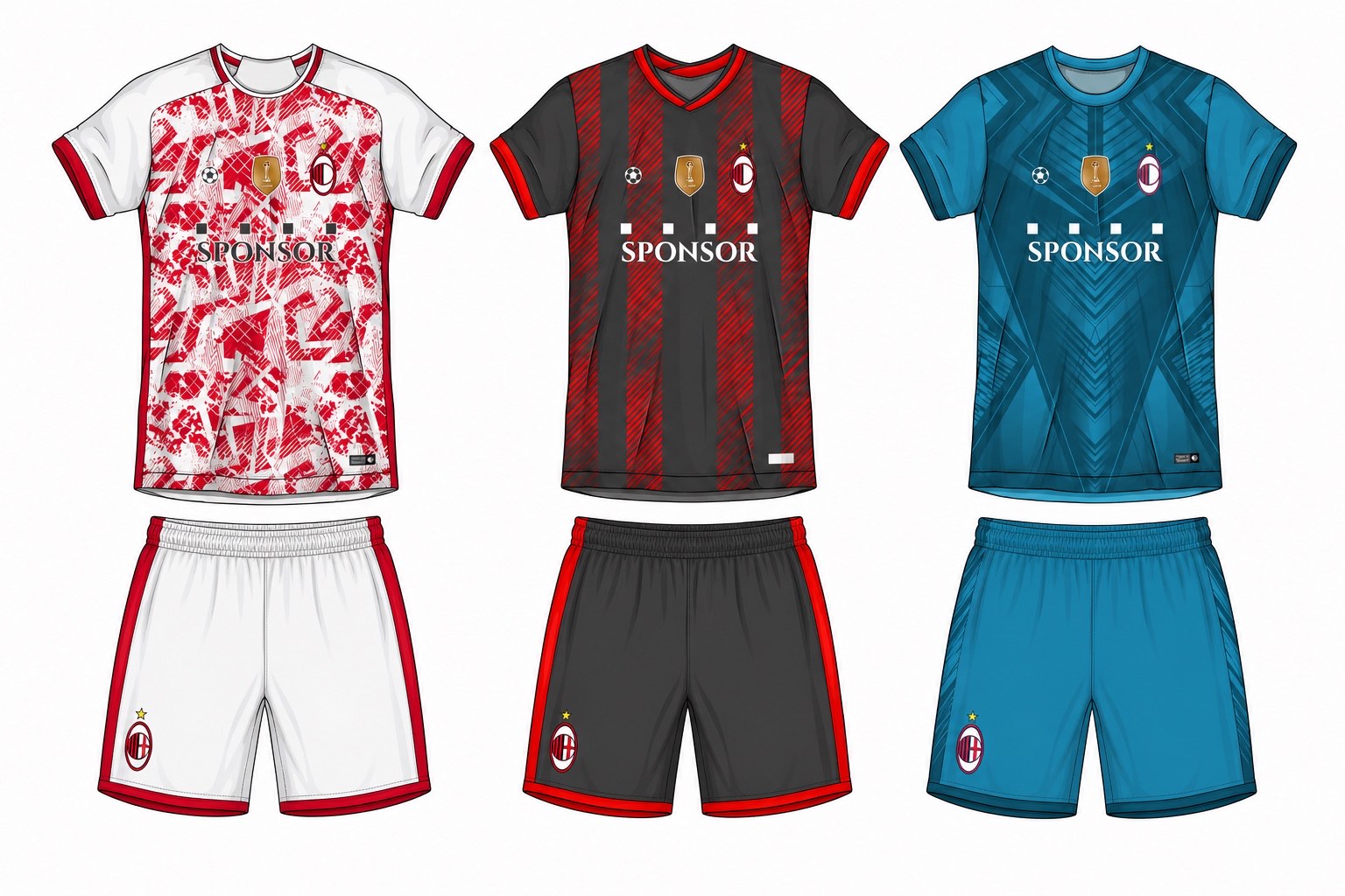 足球球衣设计 4 style 038 football jersey and shorts set