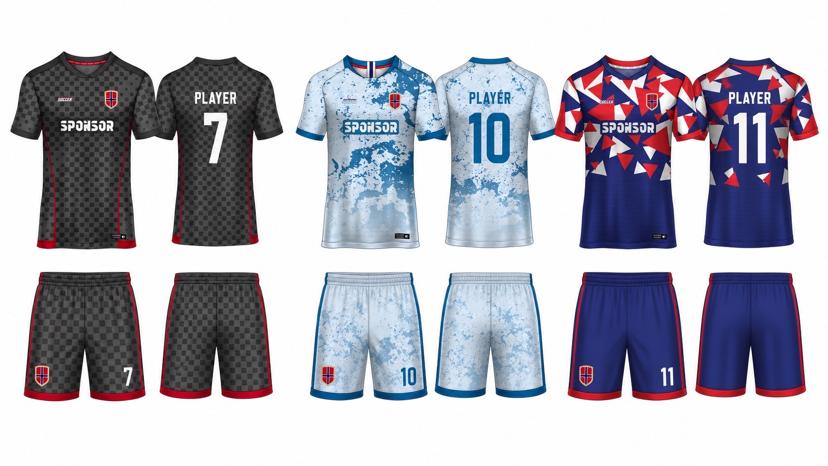 1926 球服花纹图案 style 002 football jersey and shorts set