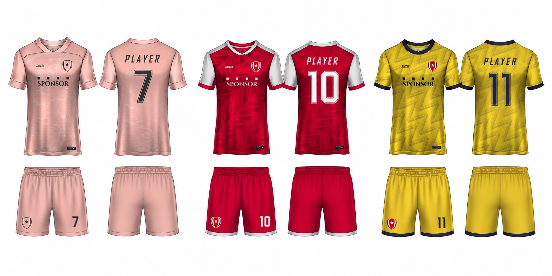 1926 球服花纹图案 style 004 football jersey and shorts set