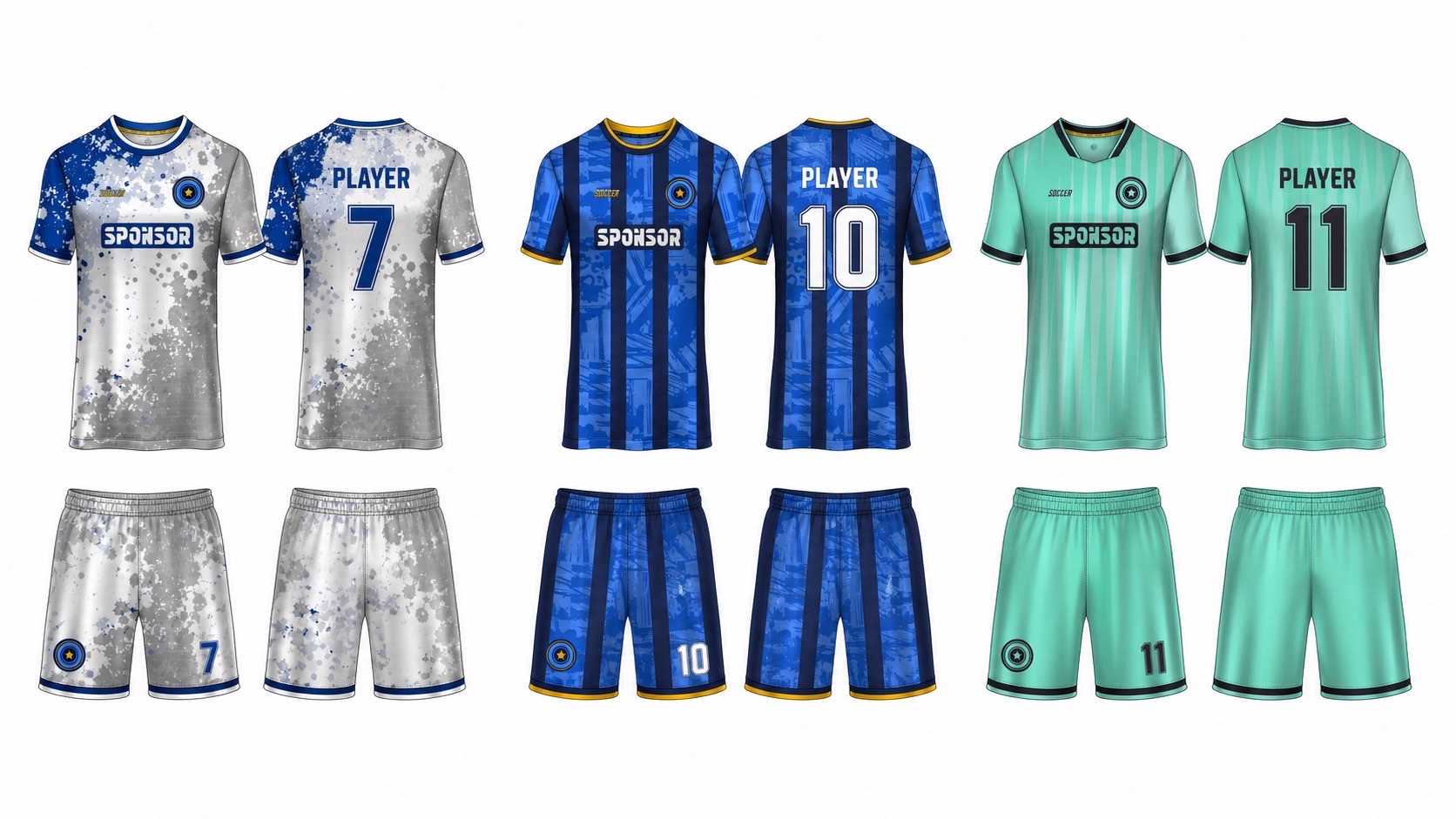 1926 球服花纹图案 style 007 football jersey and shorts set