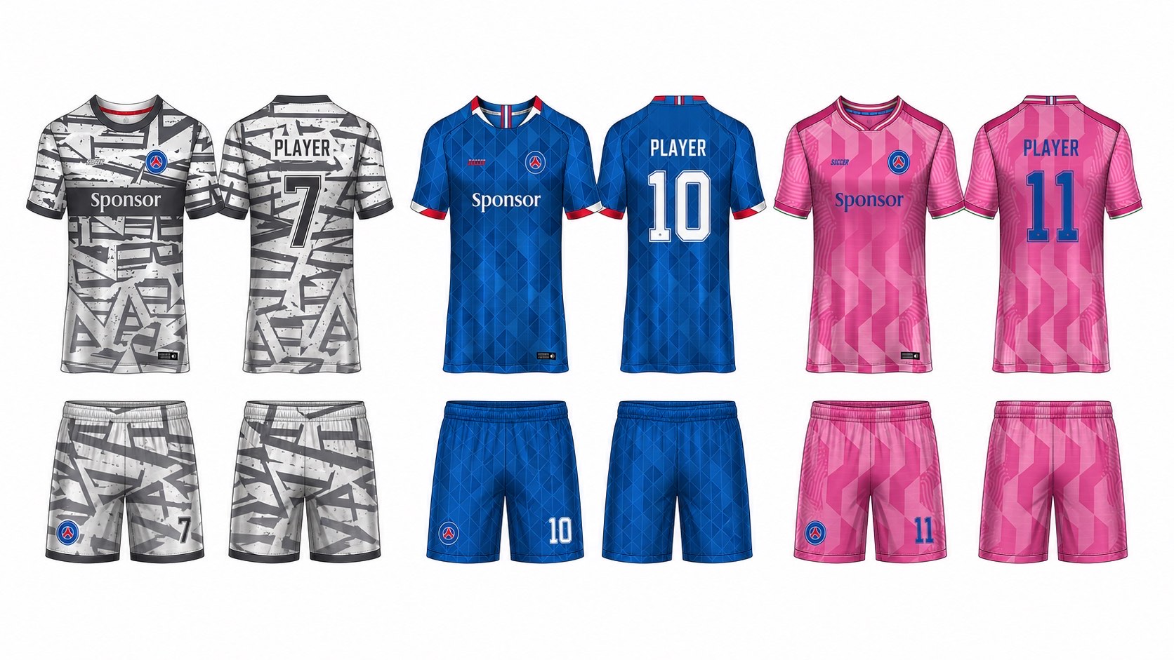 1926 球服花纹图案 style 014 football jersey and shorts set