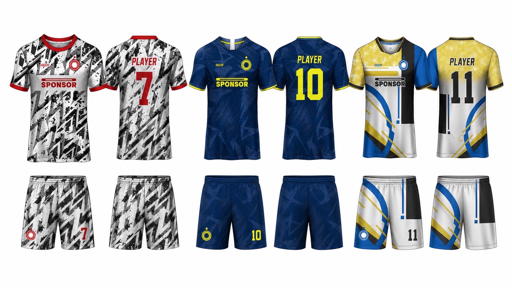 1926 球服花纹图案 style 015 football jersey and shorts set