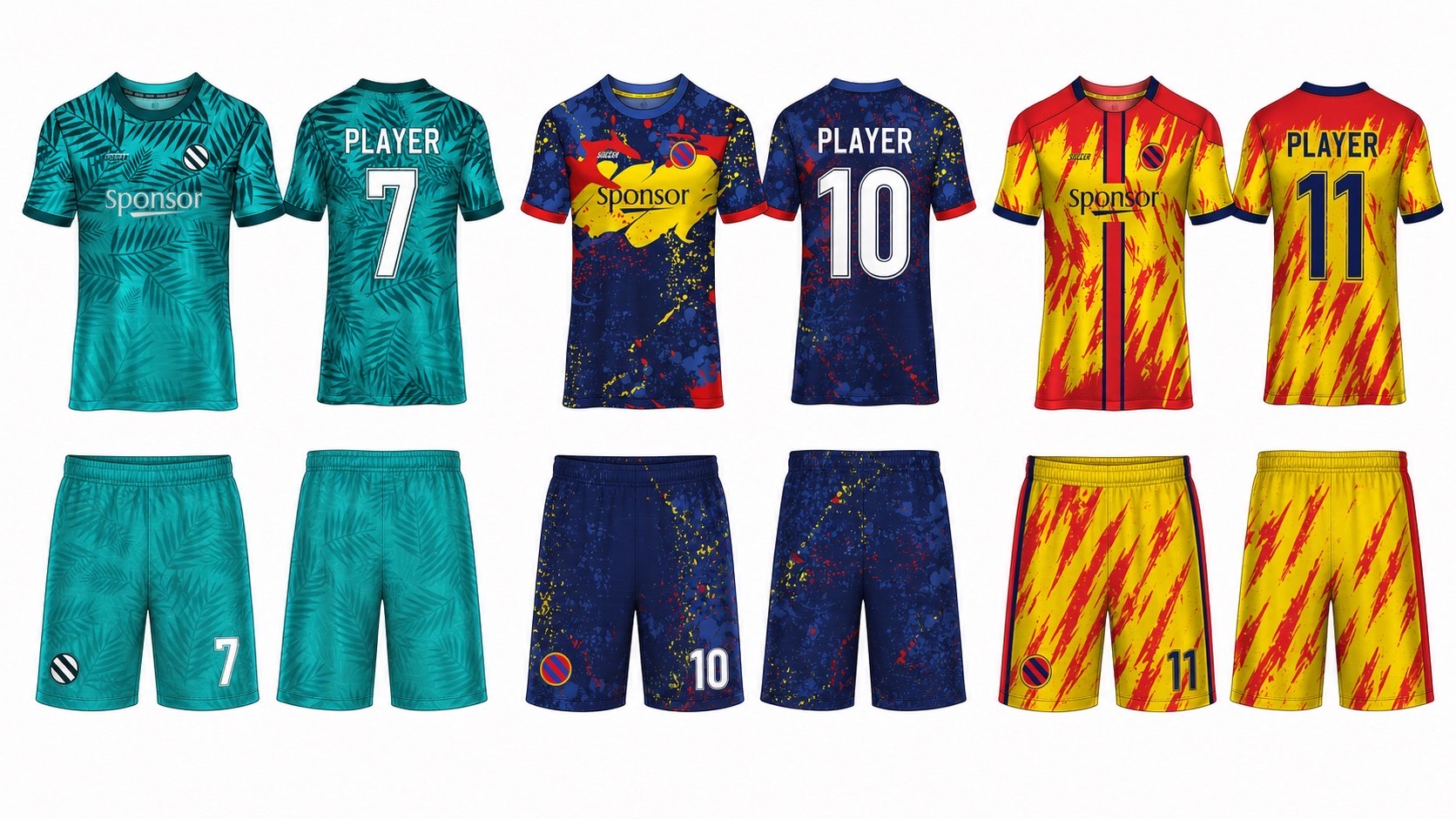 1926 球服花纹图案 style 017 football jersey and shorts set