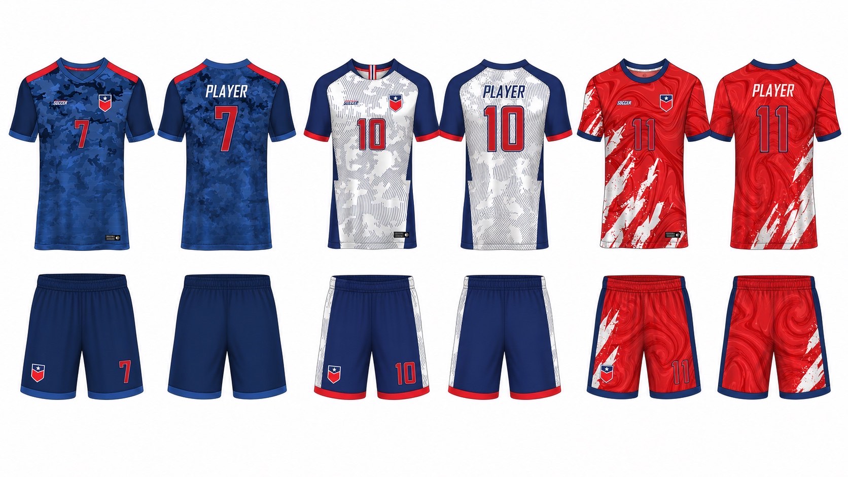 1926 球服花纹图案 style 018 football jersey and shorts set