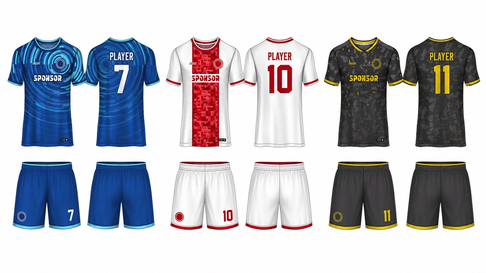 1926 球服花纹图案 style 032 football jersey and shorts set