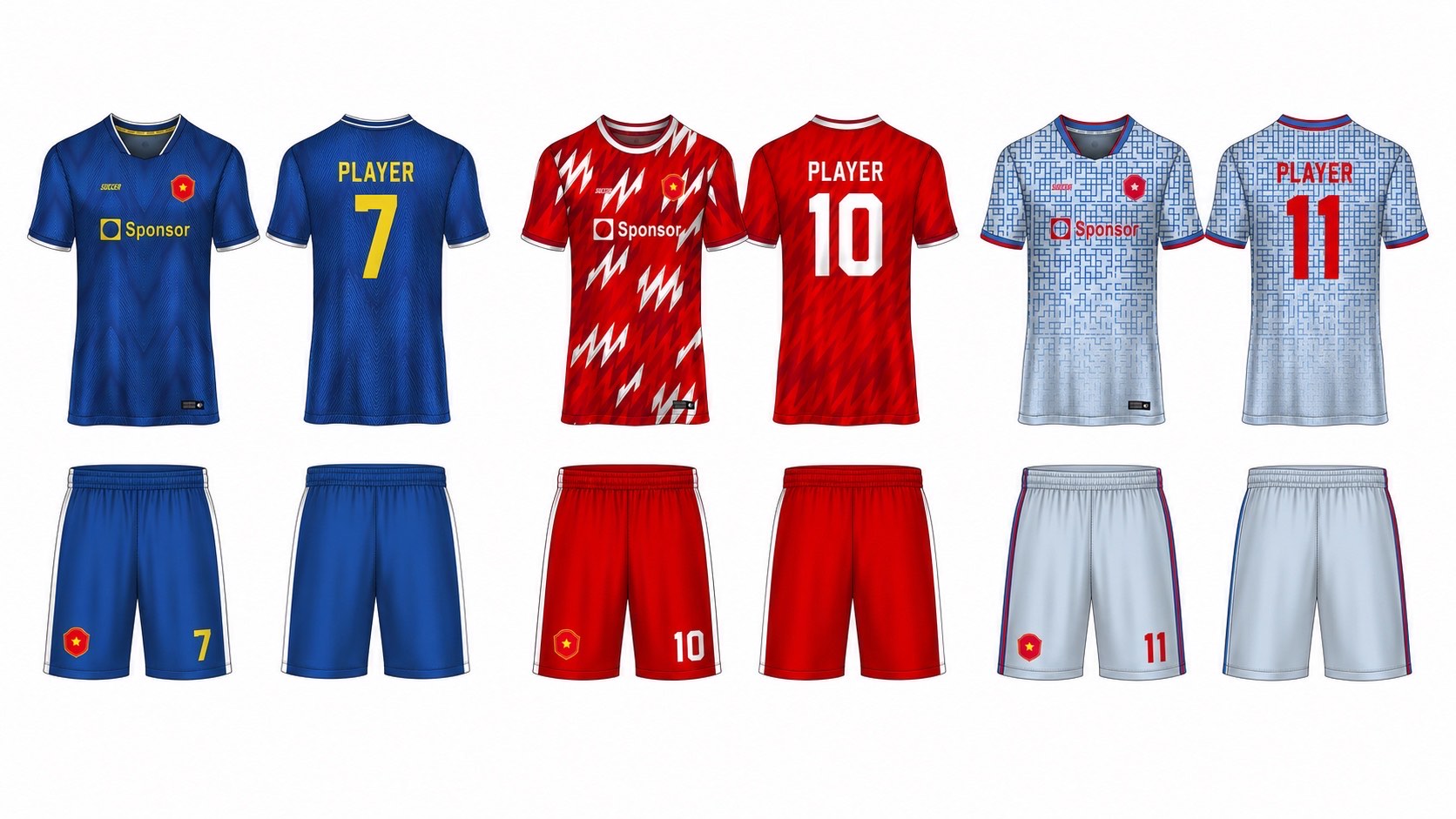 1926 球服花纹图案 style 040 football jersey and shorts set