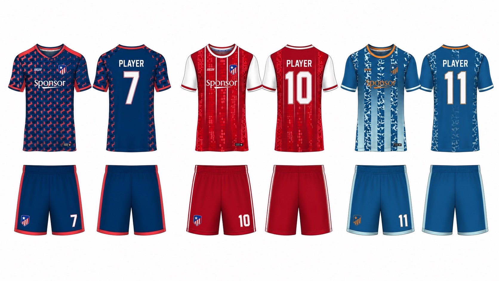 1926 球服花纹图案 style 041 football jersey and shorts set