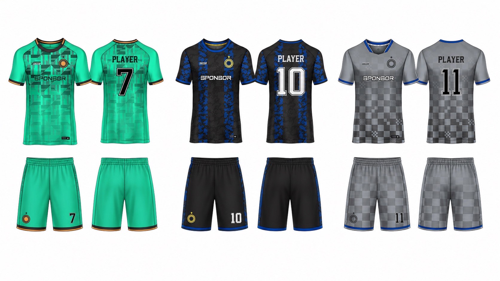 1926 球服花纹图案 style 053 football jersey and shorts set