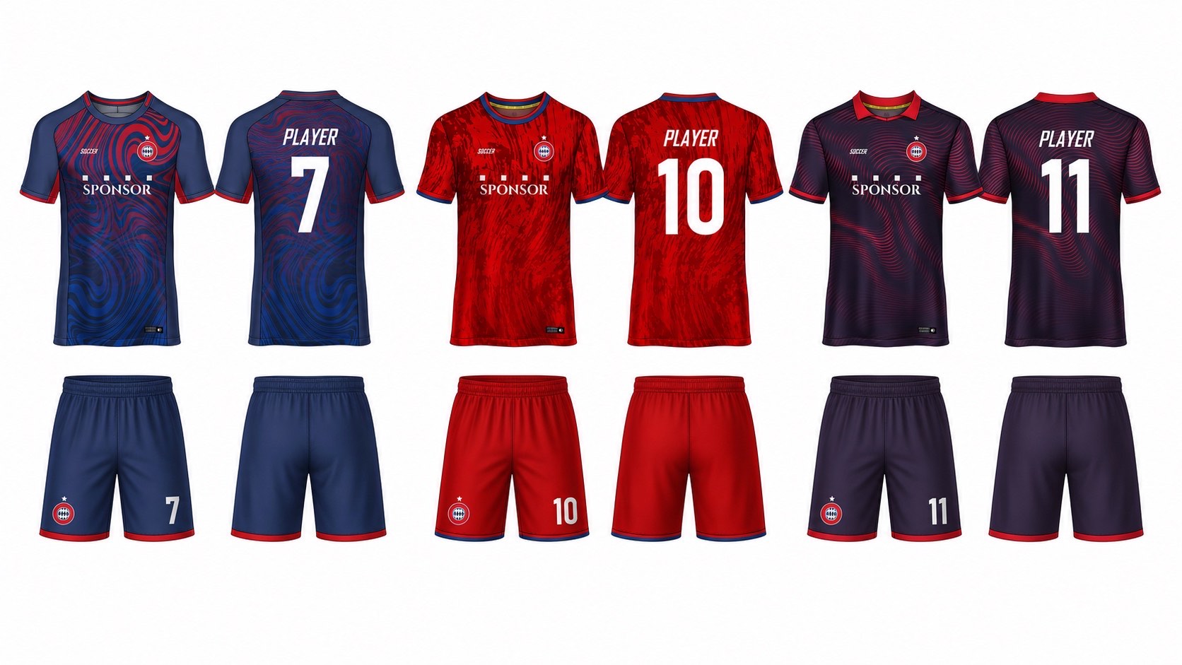 1926 球服花纹图案 style 054 football jersey and shorts set