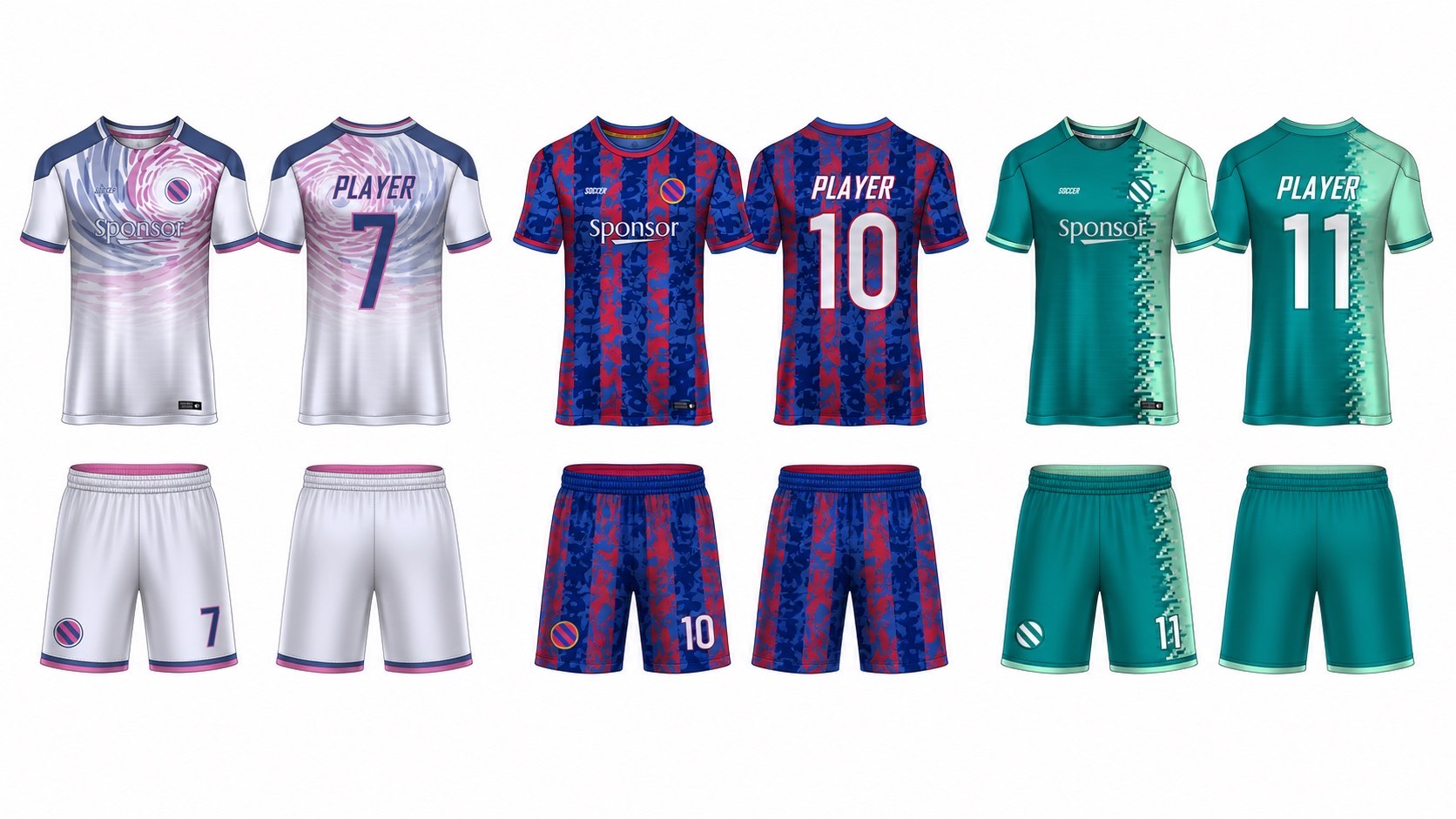 1926 球服花纹图案 style 055 football jersey and shorts set