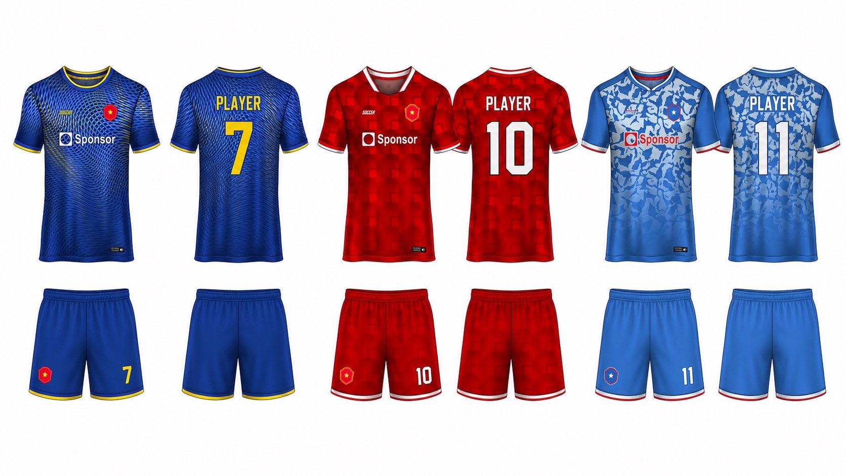 1926 球服花纹图案 style 057 football jersey and shorts set