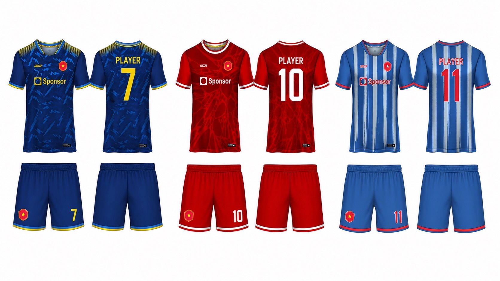 1926 球服花纹图案 style 064 football jersey and shorts set